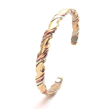 Ayurveda Armlet Copper Bracelet w/Magnets #744 - Click Image to Close